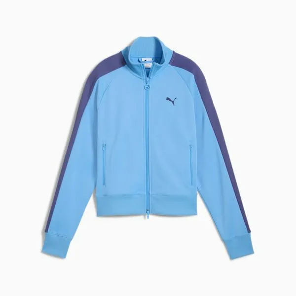 Puma Jackets and Outerwear T7 ALWAYS ON 039s Short Track Jacket Team Light Blue 8211 Women