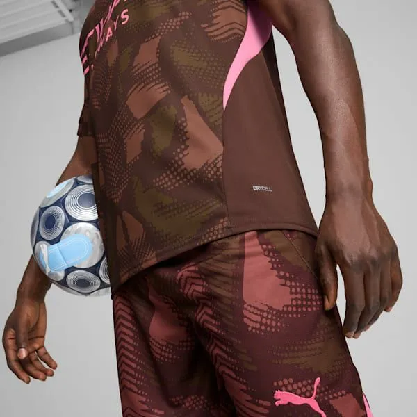 Puma Jerseys Manchester City 2425 Goalkeeper 039s Short Sleeve Jersey Espresso Brownwild Willow 8211 Men