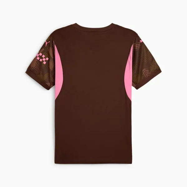 Puma Jerseys Manchester City 2425 Goalkeeper 039s Short Sleeve Jersey Espresso Brownwild Willow 8211 Men
