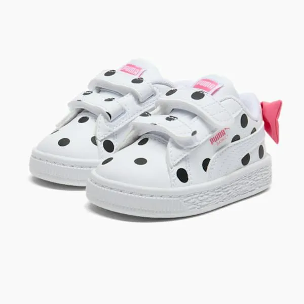 Puma Kids Basket Bow Toddlers039 Sneakers Puma Whitepuma Blackmagic Rose 8211 Kids