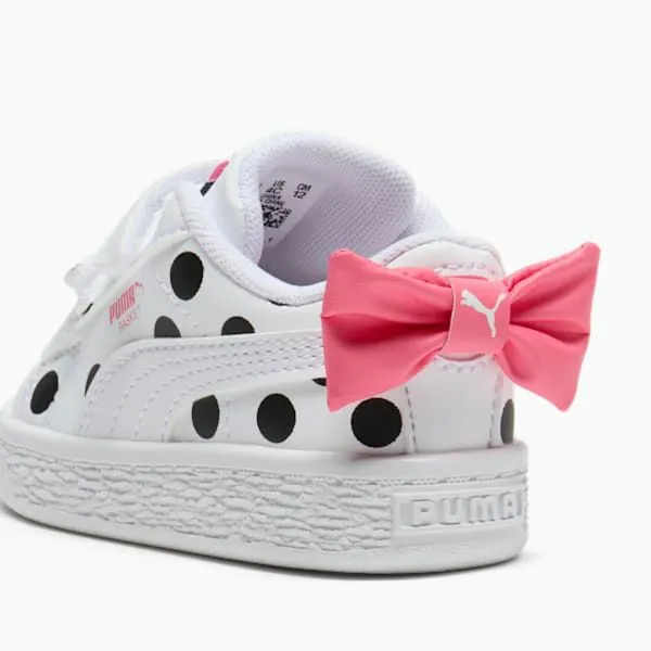 Puma Kids Basket Bow Toddlers039 Sneakers Puma Whitepuma Blackmagic Rose 8211 Kids