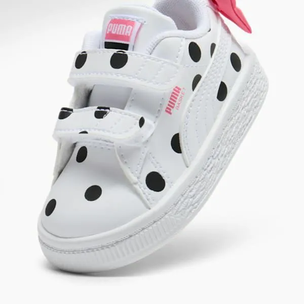 Puma Kids Basket Bow Toddlers039 Sneakers Puma Whitepuma Blackmagic Rose 8211 Kids