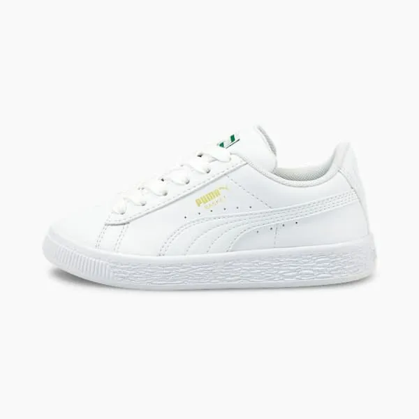 Puma Kids Basket Classic XXI Little 039 Sneakers Puma Whitepuma White 8211 Kids Puma Kids Basket Classic XXI Little 039 Sneakers Puma Whitepuma White 8211 Kids