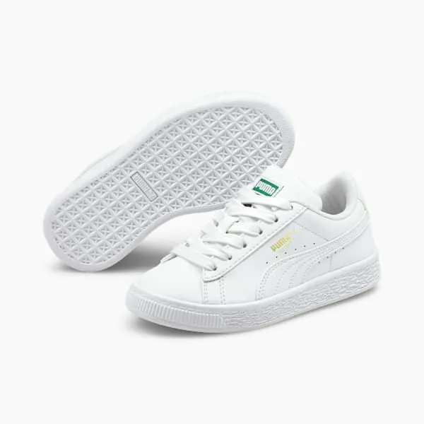 Puma Kids Basket Classic XXI Little 039 Sneakers Puma Whitepuma White 8211 Kids