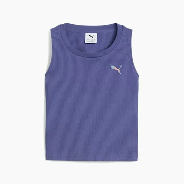 Puma Kids BUTTERFLY VIBE Big 039 Ribbed Tank Top Blue Crystal 8211 Kids