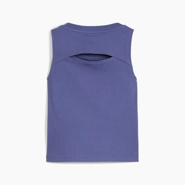 Puma Kids BUTTERFLY VIBE Big 039 Ribbed Tank Top Blue Crystal 8211 Kids