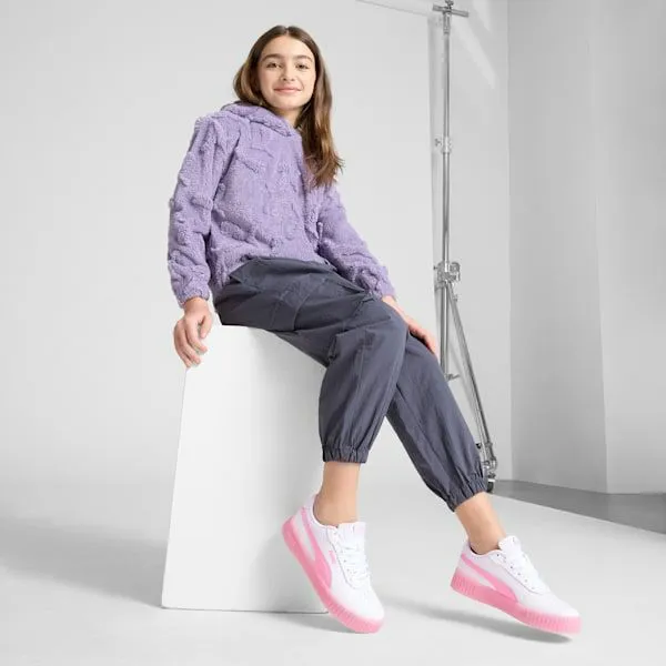 Puma Kids Carina 20 Jelly Bean Big 039 Sneakers Puma Whitepink Lilac 8211 Kids