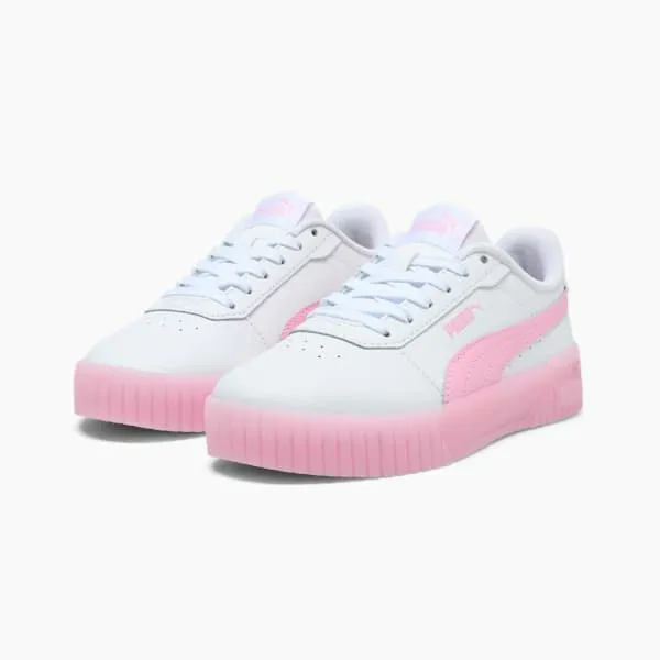 Puma Kids Carina 20 Jelly Bean Big 039 Sneakers Puma Whitepink Lilac 8211 Kids