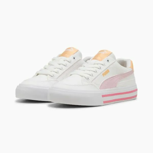 Puma Kids Court Classic Vulcanized Formstrip Big 039 Sneakers Puma Whiterose Mauvealmost Apricot 8211 Kids Puma Kids Court Classic Vulcanized Formstrip Big 039 Sneakers Puma Whiterose Mauvealmost Apricot 8211 Kids