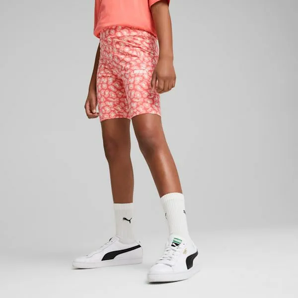 Puma Kids Essentials Animals Big 039 Short Leggings Peach Frost 8211 Kids