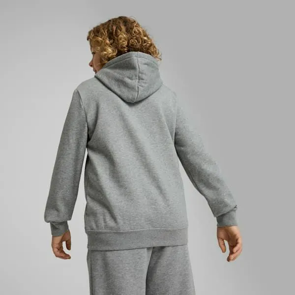 Puma Kids Essentials No 1 Logo Big 039 Fleece Hoodie Medium Gray Heather 8211 Kids