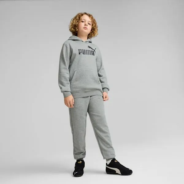 Puma Kids Essentials No 1 Logo Big 039 Fleece Hoodie Medium Gray Heather 8211 Kids