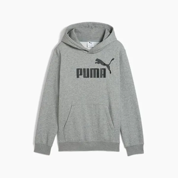 Puma Kids Essentials No 1 Logo Big 039 Fleece Hoodie Medium Gray Heather 8211 Kids