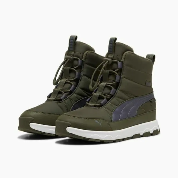 Puma Kids Evolve Puretex Big 039 Boots Dark Olivegalactic Graypuma White 8211 Kids Puma Kids Evolve Puretex Big 039 Boots Dark Olivegalactic Graypuma White 8211 Kids