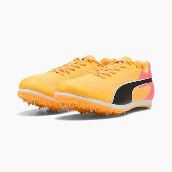 Puma Kids EvoSPEED Star 9 Big 039 Track Spikes Sun Streamsunset Glowpuma Black 8211 Kids
