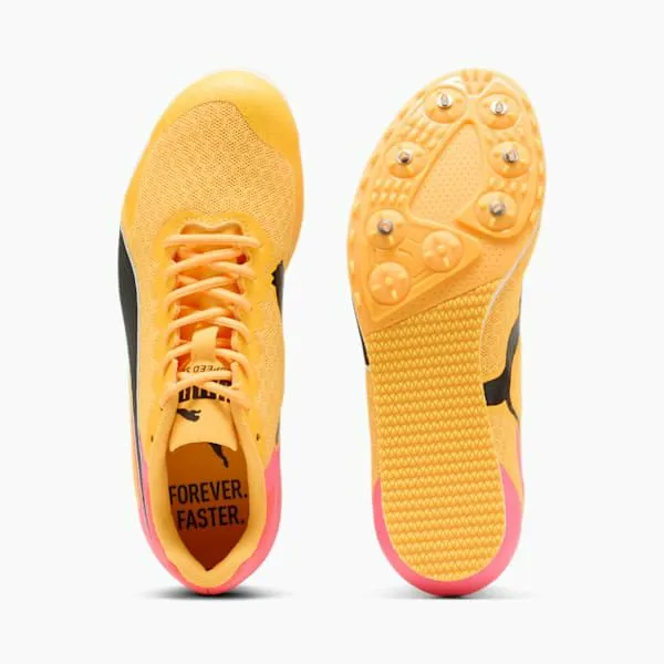 Puma Kids EvoSPEED Star 9 Big 039 Track Spikes Sun Streamsunset Glowpuma Black 8211 Kids