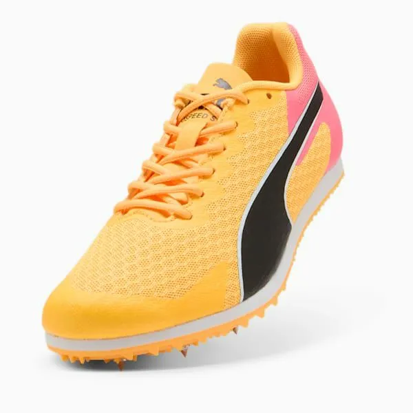 Puma Kids EvoSPEED Star 9 Big 039 Track Spikes Sun Streamsunset Glowpuma Black 8211 Kids