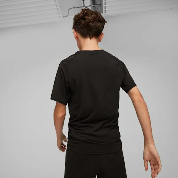Puma Kids EVOSTRIPE Big 039 Tee Puma Black 8211 Kids