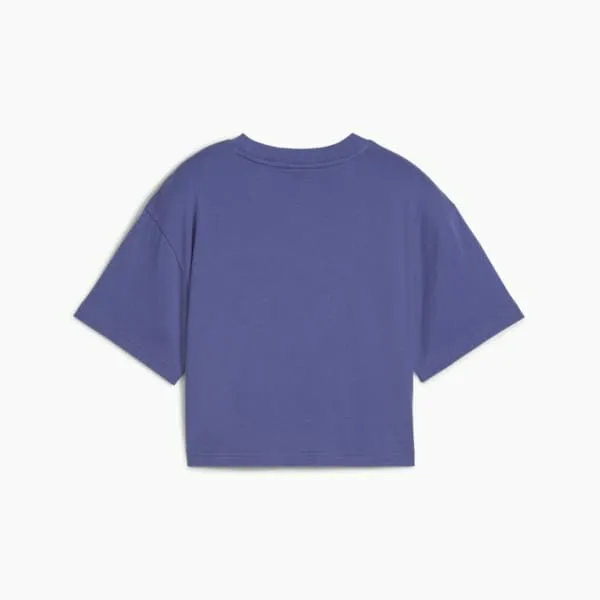 Puma Kids Graphics Big 039 ShortLength Tee II Blue Crystal 8211 Kids