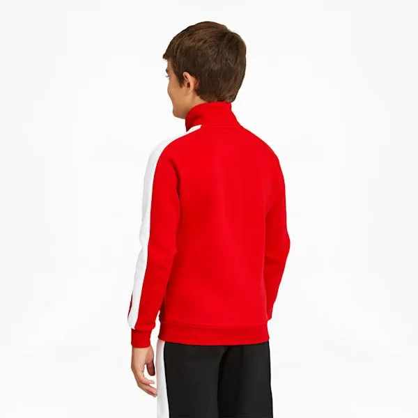 Puma Kids Iconic T7 Big 039 Track Jacket High Risk Red 8211 Kids