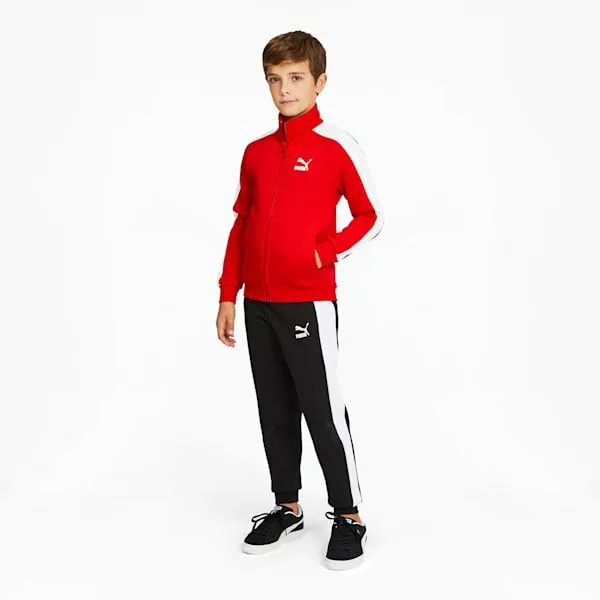 Puma Kids Iconic T7 Big 039 Track Jacket High Risk Red 8211 Kids
