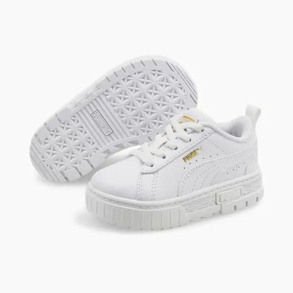 Puma Kids Mayze Leather Toddler039s Alternate Closure Sneakers Puma Whitepuma Team Gold 8211 Kids Puma Kids Mayze Leather Toddler039s Alternate Closure Sneakers Puma Whitepuma Team Gold 8211 Kids