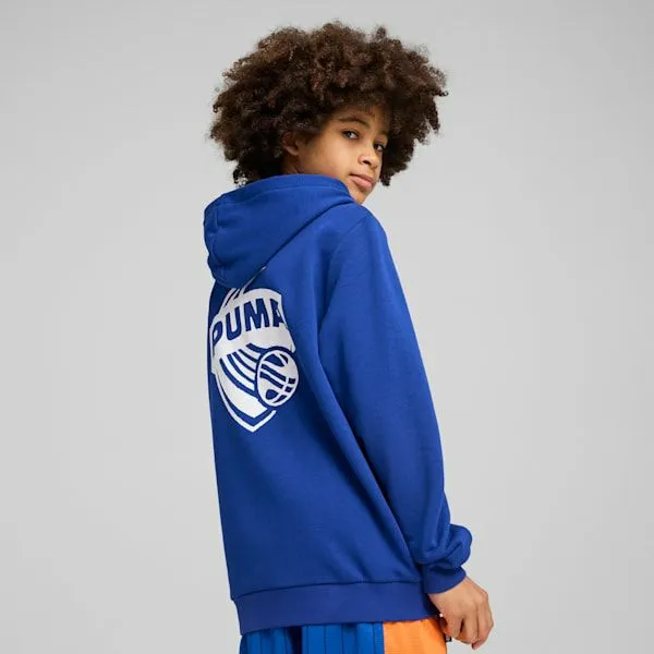 Puma Kids Posterize Basketball Big 039 Hoodie Vivid Blue 8211 Kids