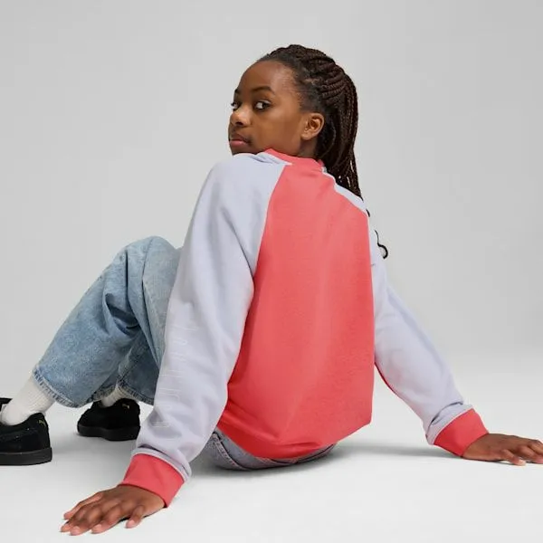 Puma Kids PUMA SPORT Big 039 Crew Sweatshirt Peach Frost 8211 Kids