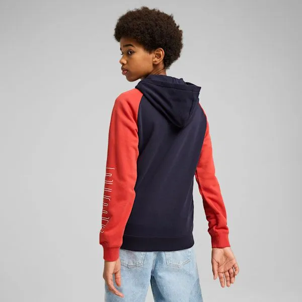 Puma Kids PUMA SPORT Big 039 FullZip Hoodie New Navy 8211 Kids