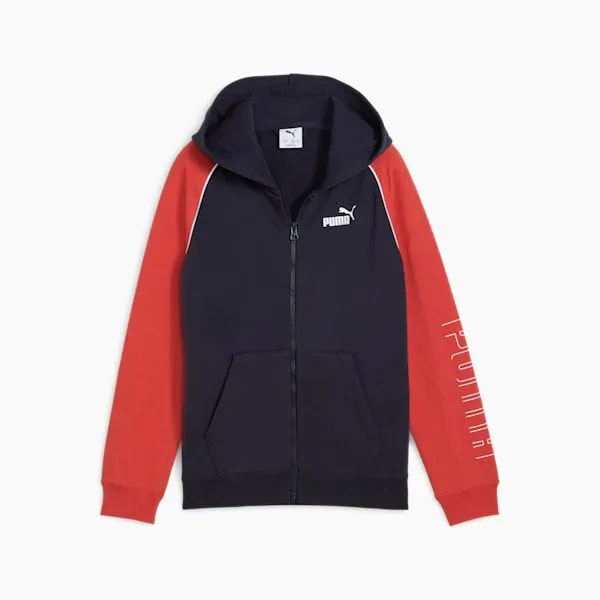 Puma Kids PUMA SPORT Big 039 FullZip Hoodie New Navy 8211 Kids