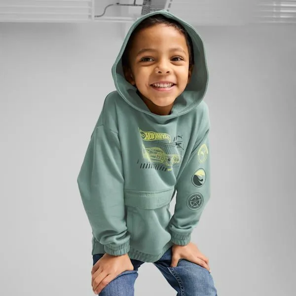 Puma Kids PUMA X HOT WHEELS Little 039 Relaxed Graphic Hoodie Green Moon 8211 Kids Puma Kids PUMA X HOT WHEELS Little 039 Relaxed Graphic Hoodie Green Moon 8211 Kids