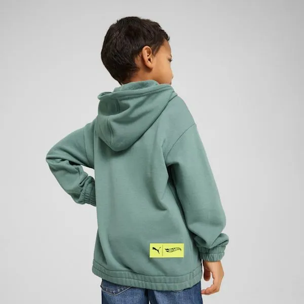 Puma Kids PUMA X HOT WHEELS Little 039 Relaxed Graphic Hoodie Green Moon 8211 Kids Puma Kids PUMA X HOT WHEELS Little 039 Relaxed Graphic Hoodie Green Moon 8211 Kids