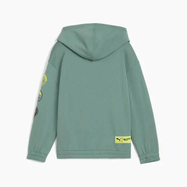 Puma Kids PUMA X HOT WHEELS Little 039 Relaxed Graphic Hoodie Green Moon 8211 Kids Puma Kids PUMA X HOT WHEELS Little 039 Relaxed Graphic Hoodie Green Moon 8211 Kids