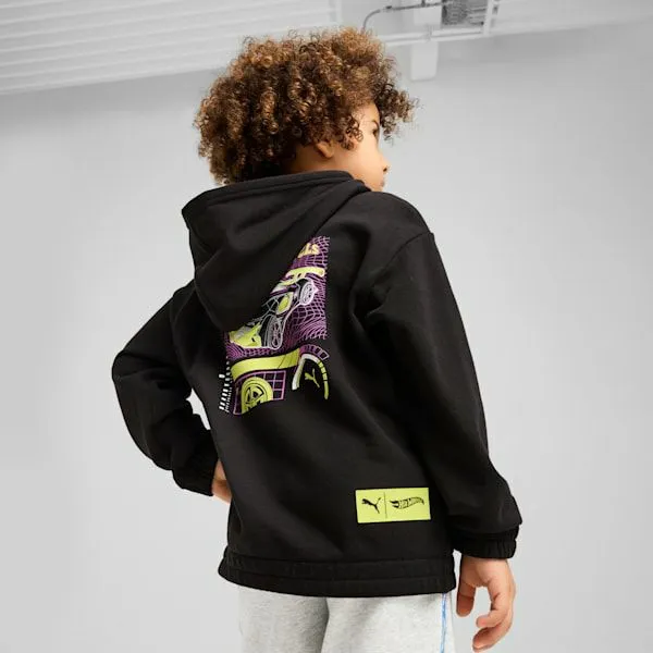 Puma Kids PUMA X HOT WHEELS Little 039 Relaxed Graphic Hoodie Puma Black 8211 Kids Puma Kids PUMA X HOT WHEELS Little 039 Relaxed Graphic Hoodie Puma Black 8211 Kids