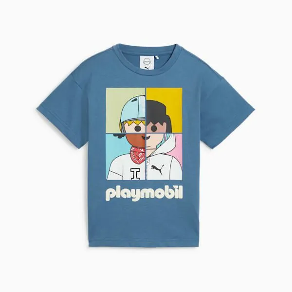Puma Kids PUMA X PLAYMOBIL Little 039 Tee Blue Horizon 8211 Kids