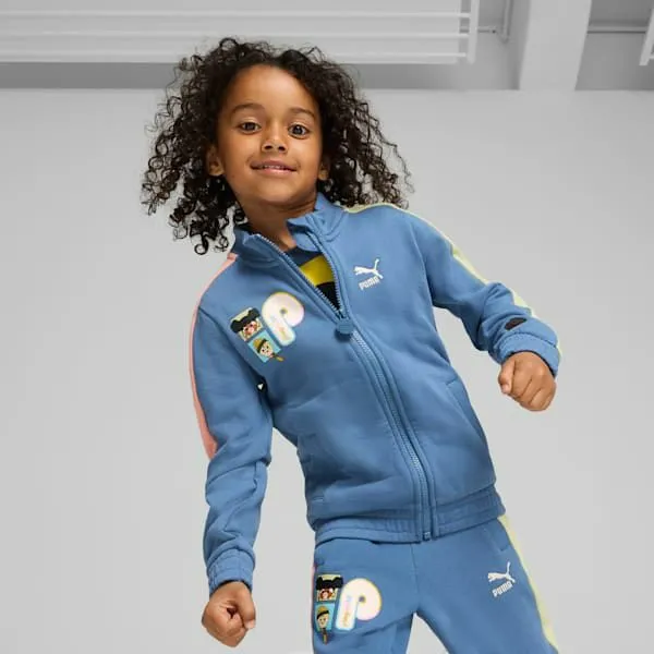 Puma Kids PUMA X PLAYMOBIL Little 039 Track Jacket Blue Horizon 8211 Kids