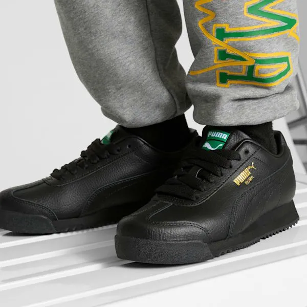 Puma Kids Roma 24 Standard Big 039 Sneakers Puma Black 8211 Kids