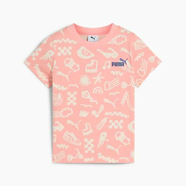 Puma Kids Sandy Adventures Little 039 AllOver Print Tee Pink Fruit 8211 Kids
