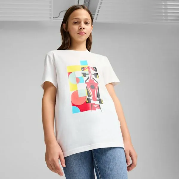 Puma Kids Scuderia Ferrari Race Big 039 Graphic Tee Puma White 8211 Kids