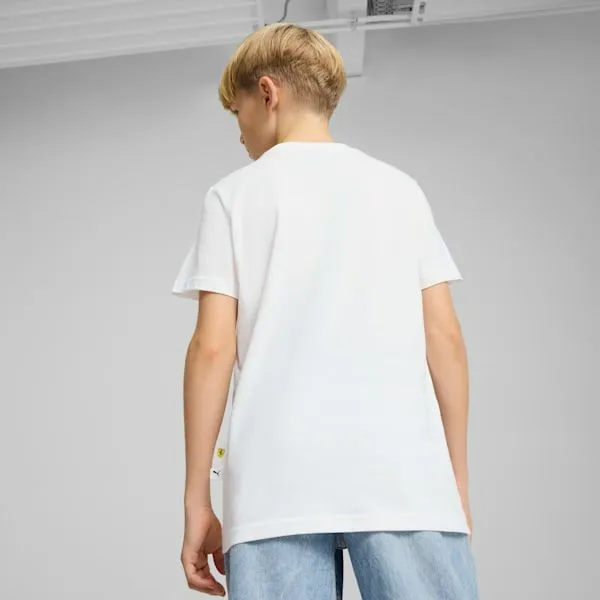 Puma Kids Scuderia Ferrari Race Big 039 Graphic Tee Puma White 8211 Kids