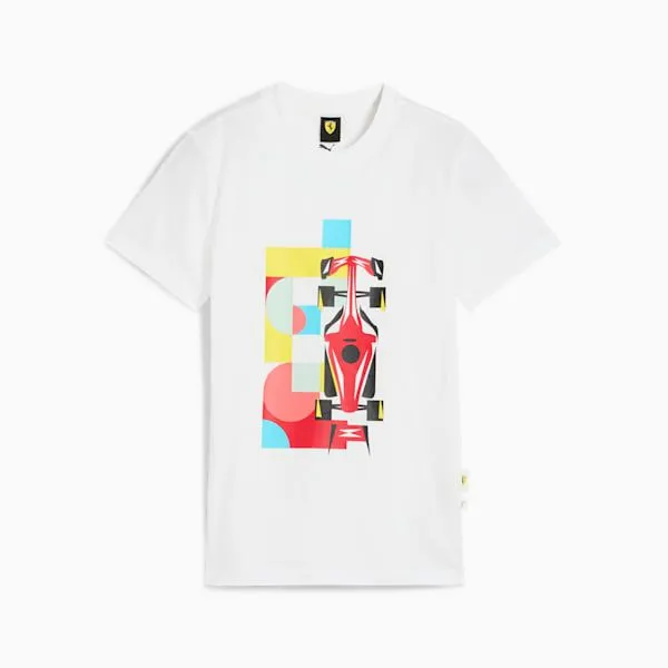 Puma Kids Scuderia Ferrari Race Big 039 Graphic Tee Puma White 8211 Kids