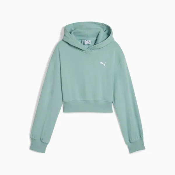 Puma Kids Wardrobe Essentials Big 039 Short Length Hoodie Modern Mint 8211 Kids