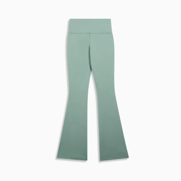 Puma Leggings ESS Script 039s Flarred Leggings Green Moon 8211 Women