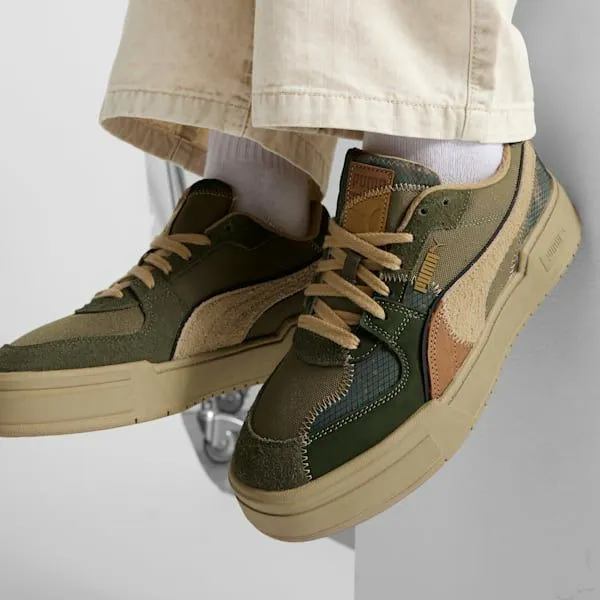 Puma Lifestyle CA Pro Rain Map Camo Sneakers Olive Drabmyrtlesand Dune 8211 Men