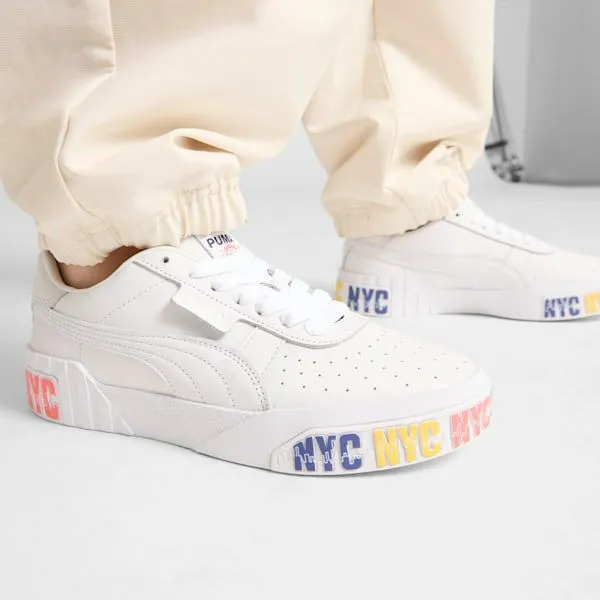 Puma Lifestyle Cali B NYC Flagship 039s Sneakers Puma Whitepeach Frost 8211 Women