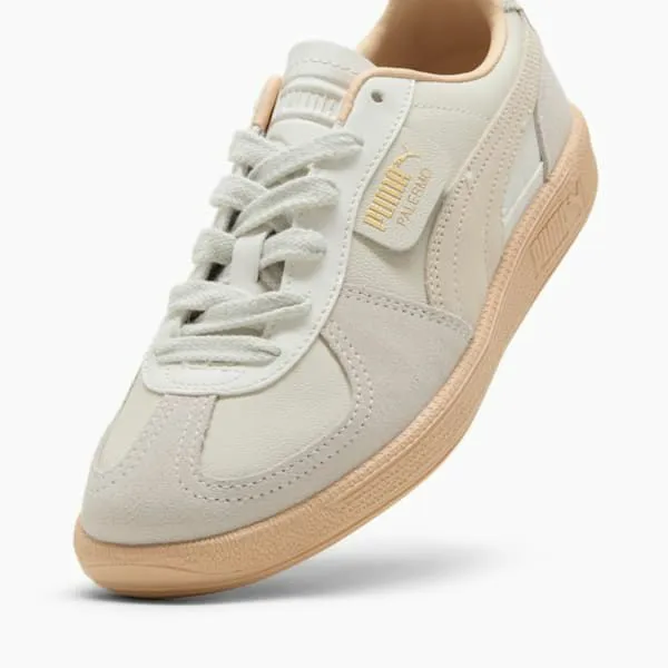 Puma Lifestyle Palermo Leather 039s Sneakers Warm Whitealpine Snowcashew 8211 Women Puma Lifestyle Palermo Leather 039s Sneakers Warm Whitealpine Snowcashew 8211 Women