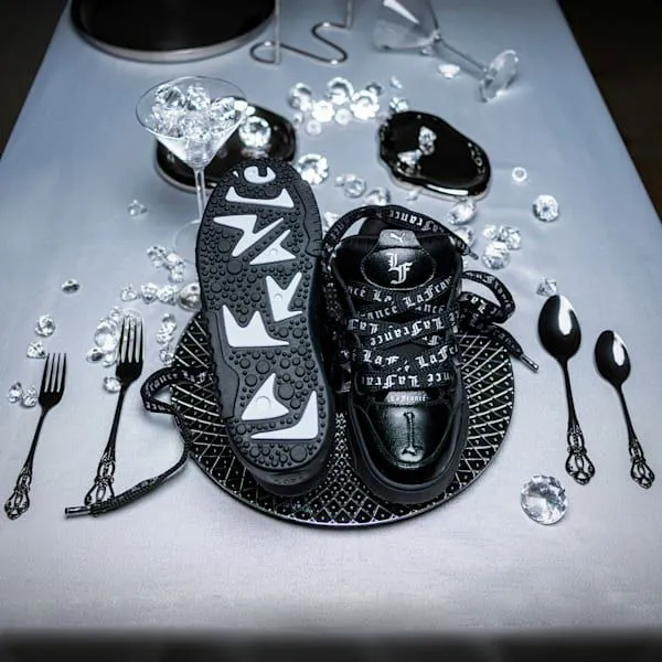 Puma Lifestyle PUMA X LAMELO BALL LaFranc Black Written In Chrome Sneakers Puma Blacksilver Mistpuma Silver 8211 Women