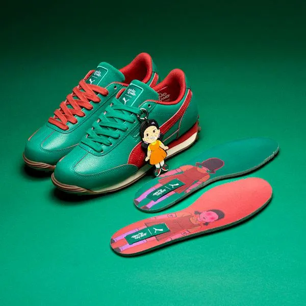 Puma Lifestyle PUMA X SQUID GAME Easy Rider 039s Sneakers Intense Reddark Pine 8211 Men Puma Lifestyle PUMA X SQUID GAME Easy Rider 039s Sneakers Intense Reddark Pine 8211 Men