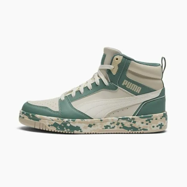 Puma Lifestyle Rebound V6 Camo 039s Sneakers Alpine Snowwarm Whitegreen Moon 8211 Men Puma Lifestyle Rebound V6 Camo 039s Sneakers Alpine Snowwarm Whitegreen Moon 8211 Men