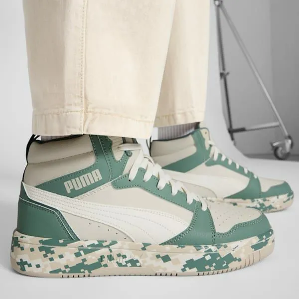 Puma Lifestyle Rebound V6 Camo 039s Sneakers Alpine Snowwarm Whitegreen Moon 8211 Men Puma Lifestyle Rebound V6 Camo 039s Sneakers Alpine Snowwarm Whitegreen Moon 8211 Men